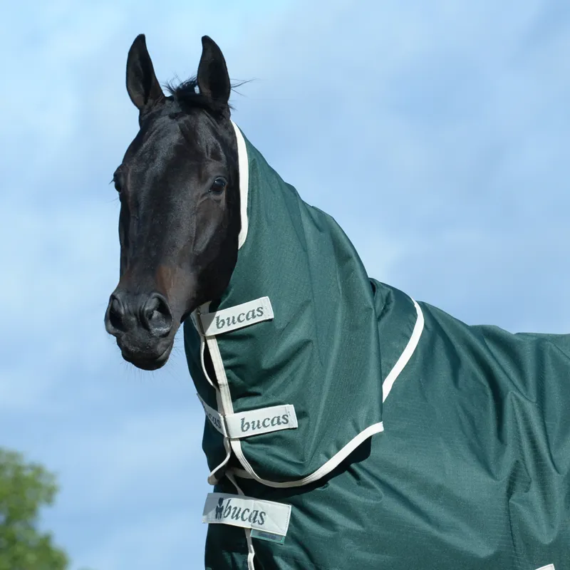 Bucas Greenline Combi 50g Turnout Neck Cover - Green